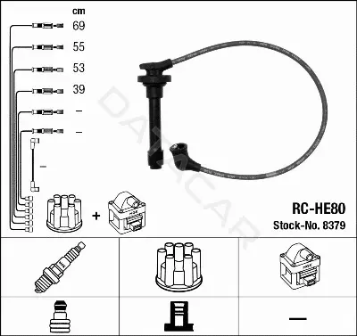 Высоковольтные провода NGK 8379