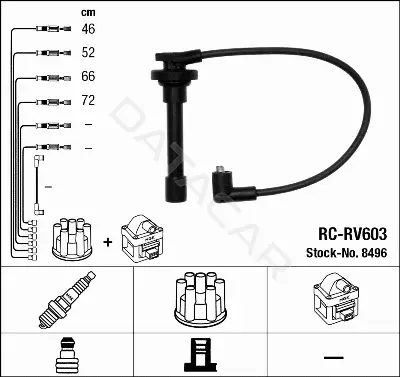 Высоковольтные провода NGK 8496
