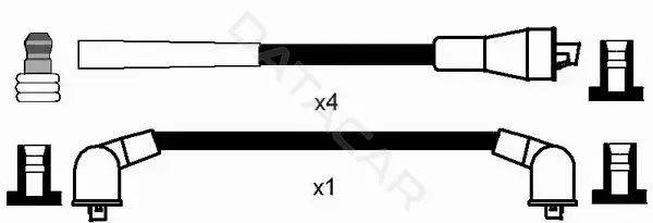Высоковольтные провода NGK 8568