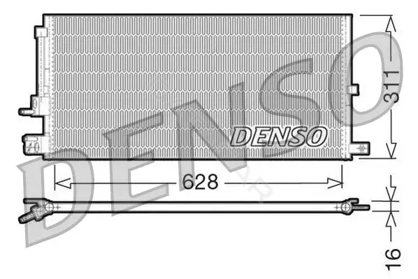 Радиатор кондиционера DENSO DCN11007