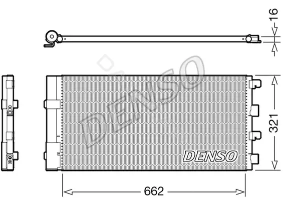 Радиатор кондиционера DENSO DCN37003