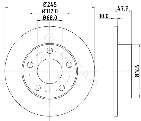 Тормозные диски MINTEX MDC831