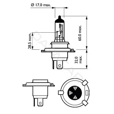 Лампочки PHILIPS 12342VPB1