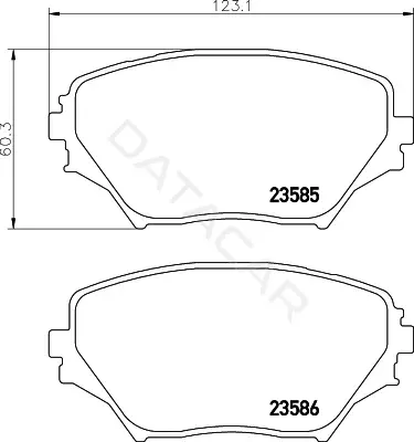 Тормозные колодки BEHR/HELLA/PAGID 8DB355027-721