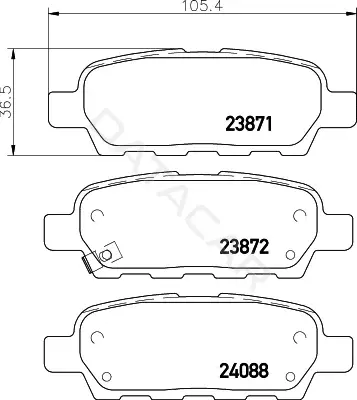 Тормозные колодки BEHR/HELLA/PAGID 8DB355028-031