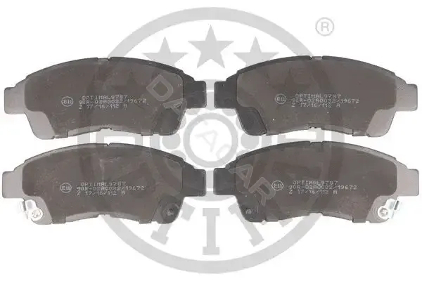 Тормозные колодки OPTIMAL BP-09787