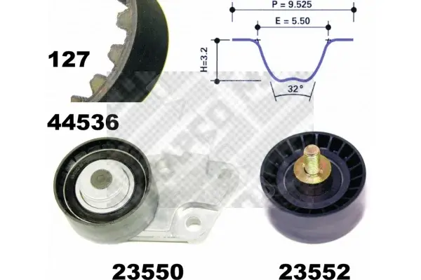Комплект ГРМ MAPCO 73536