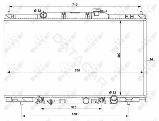 Радиатор охлаждения NRF 53574