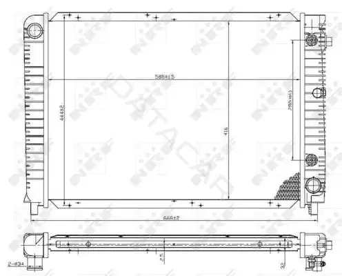 Радиатор охлаждения NRF 53953