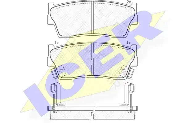 Тормозные колодки ICER 141002