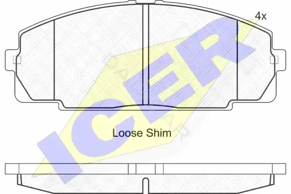 Тормозные колодки ICER 141170