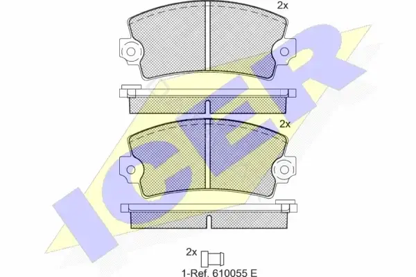 Тормозные колодки ICER 180060