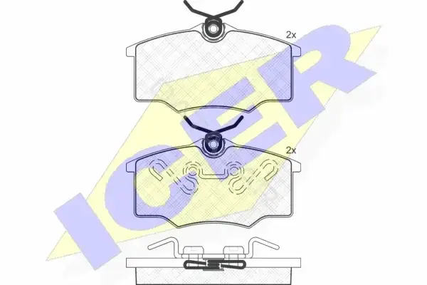 Тормозные колодки ICER 181250