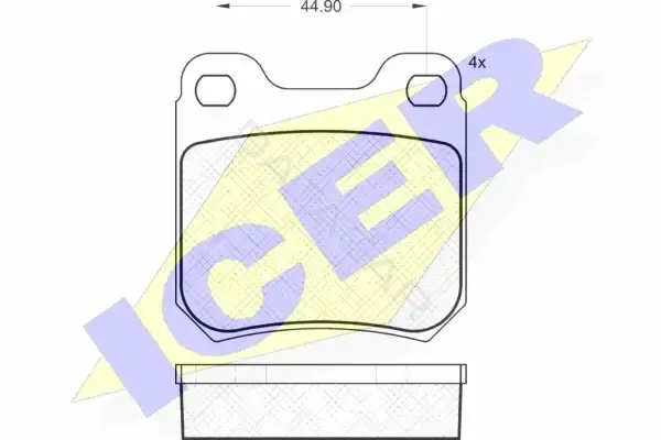 Тормозные колодки ICER 181299