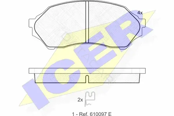 Тормозные колодки ICER 181309