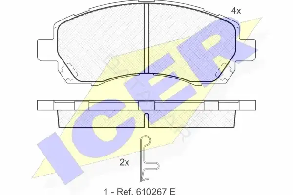 Тормозные колодки ICER 181318