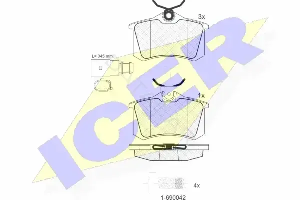 Тормозные колодки ICER 181387-203