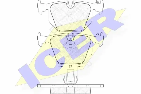 Тормозные колодки ICER 181552