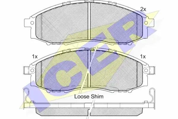 Тормозные колодки ICER 181703