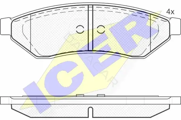 Тормозные колодки ICER 181726