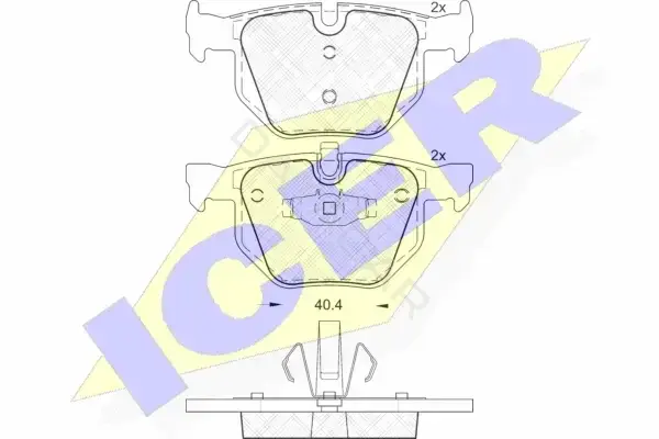 Тормозные колодки ICER 181739