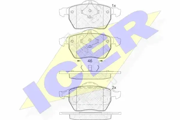 Тормозные колодки ICER 181767