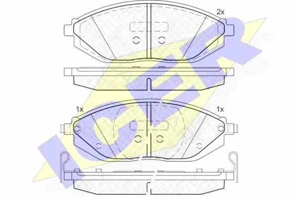 Тормозные колодки ICER 182023