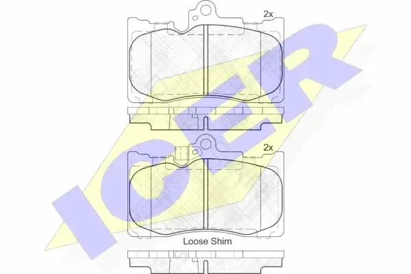 Тормозные колодки ICER 182059