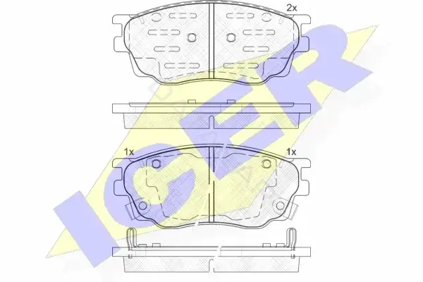 Тормозные колодки ICER 181542-200