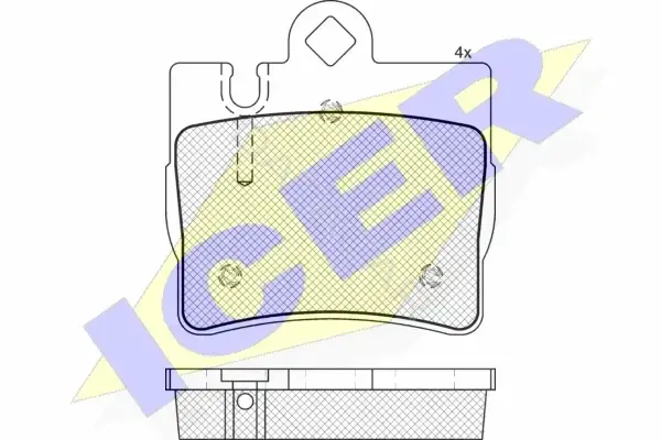 Тормозные колодки ICER 181390-396