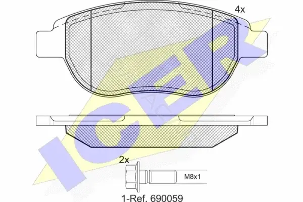 Тормозные колодки ICER 181429-400