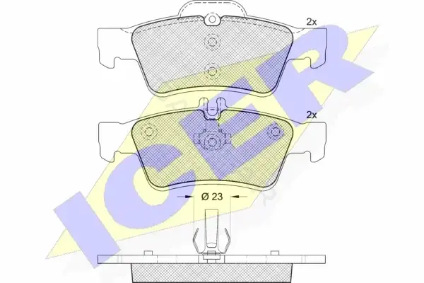 Тормозные колодки ICER 181576-396
