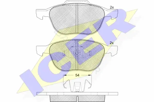 Тормозные колодки ICER 181617-399