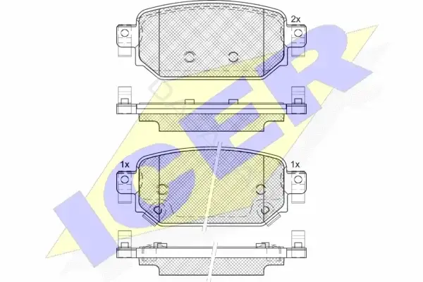 Тормозные колодки ICER 182300