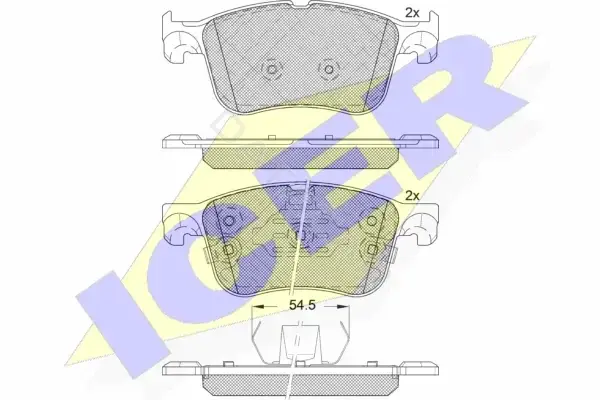 Тормозные колодки ICER 182321