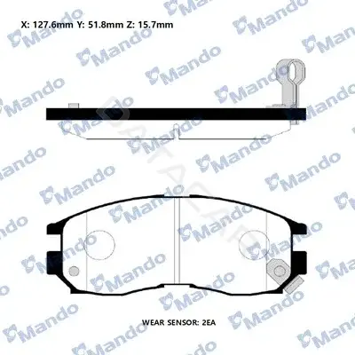 Тормозные колодки MANDO MPM04