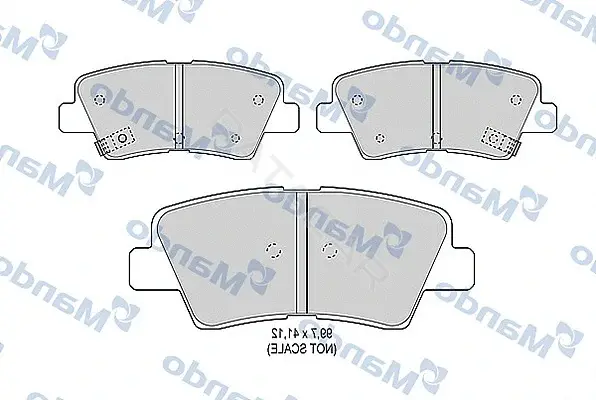 Тормозные колодки MANDO MBF015263