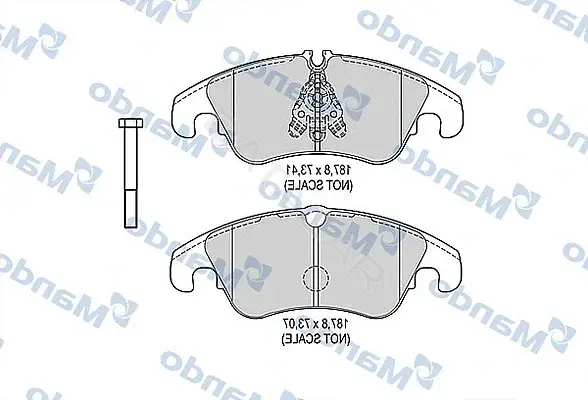 Тормозные колодки MANDO MBF015380