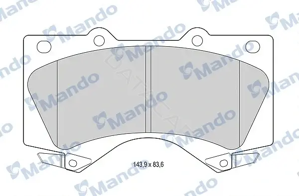 Тормозные колодки MANDO MBF015619