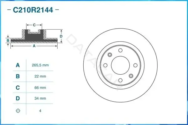 Тормозные диски CWORKS C210R2144