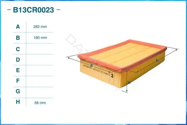 Воздушный фильтр CWORKS B13CR0023