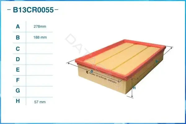 Воздушный фильтр CWORKS B13CR0055