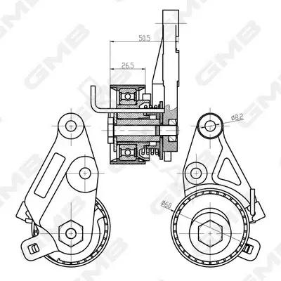Натяжной ролик ГРМ GMB GTB0410