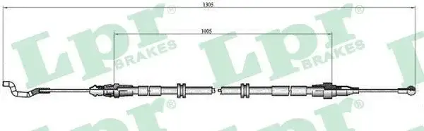 Трос ручника LPR/AP/RAL C0969B