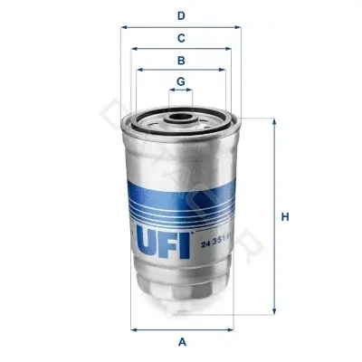 Топливный фильтр UFI 24.351.01