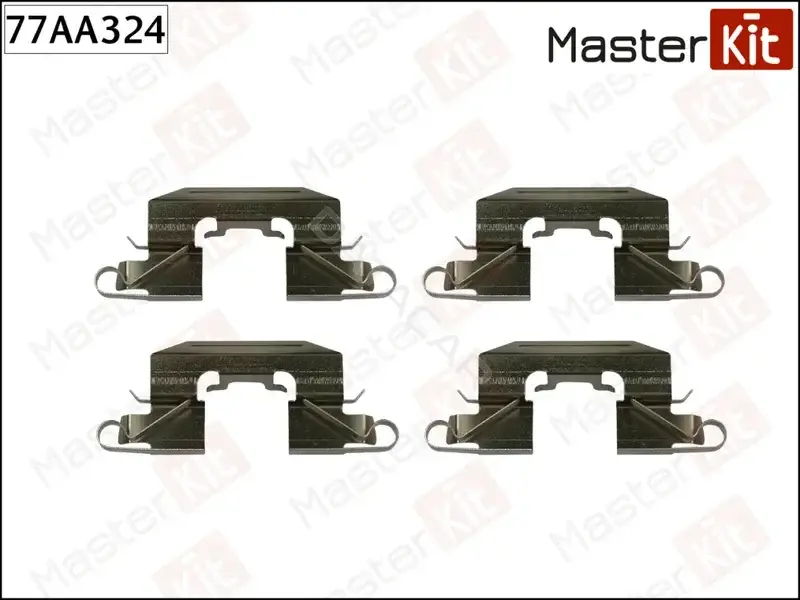 Ремкомплект тормозных колодок MASTERKIT 77AA324