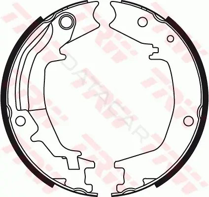 Колодки ручника TRW GS8489