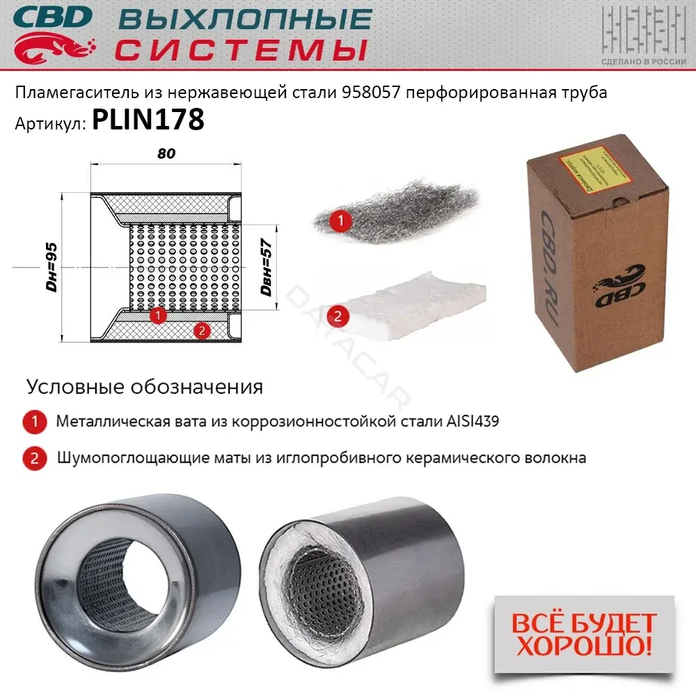 Пламегаситель CBD PLIN178