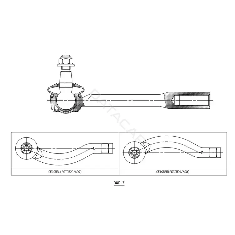 Рулевые наконечники CTR CE1053R