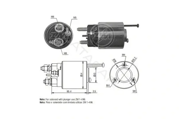 Реле втягивающее ERA ZM496